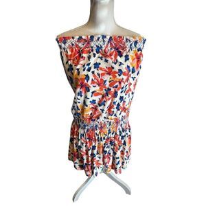 Juicy Couture Floral Terry Off The Shoulder Floral. So Beautiful ! Sz Small Y2K